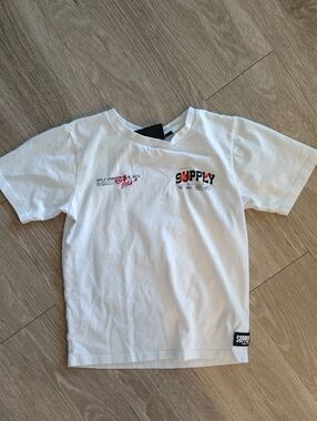 Supply Kids White Graphic Tee